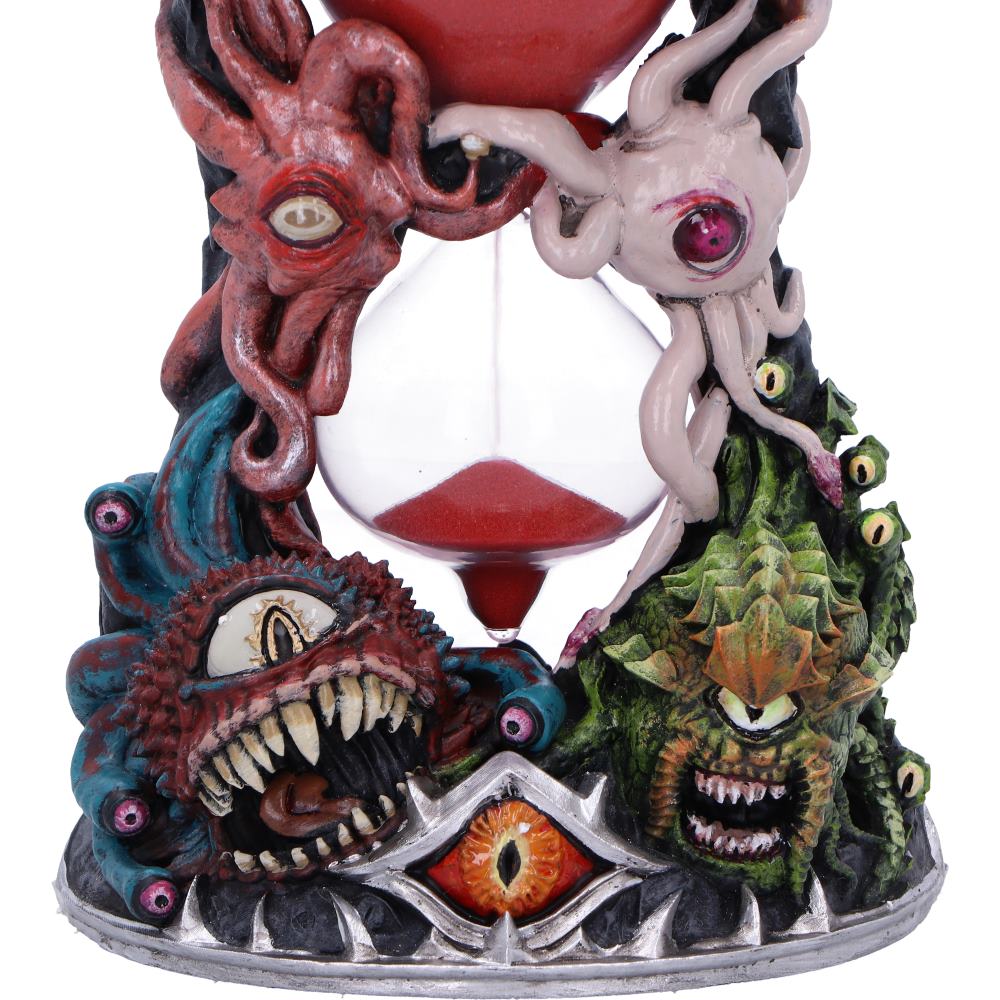 Fantasy sand timer with red sand and tentacles