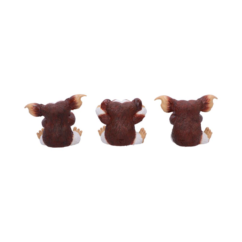 Back view of the Gremlins™ Three Wise Gizmo™ Figurine Set showing detailed fur texturing and sculpting