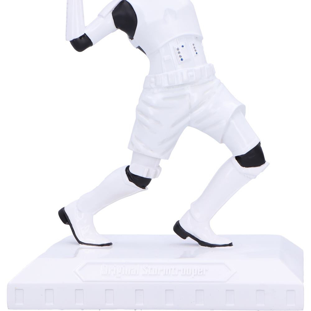 Original Stormtrooper Serve It in white and black outfit on a white base