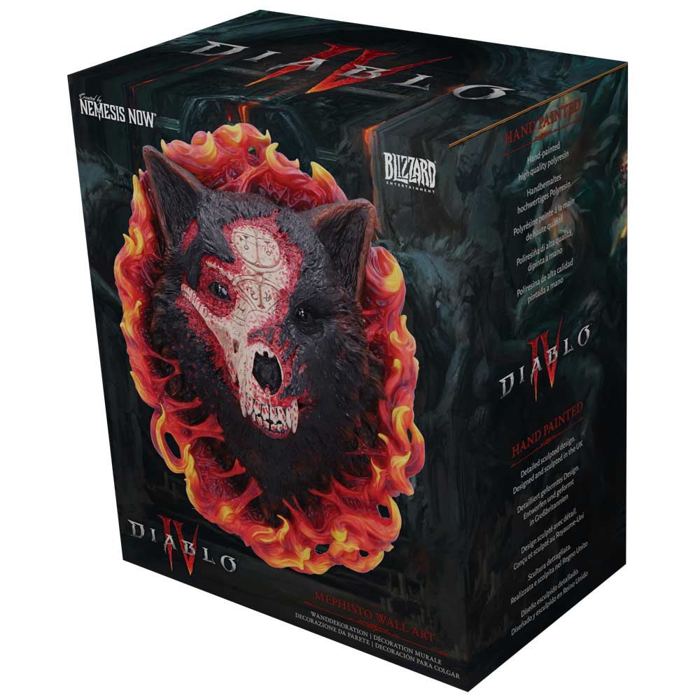 Official Diablo IV Mephisto Wall Plaque packaging