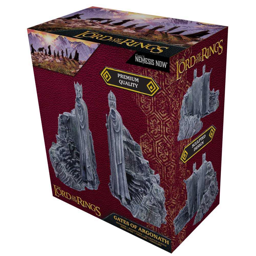 Lord of the Rings Gates of Argonath Bookends packaging box detail