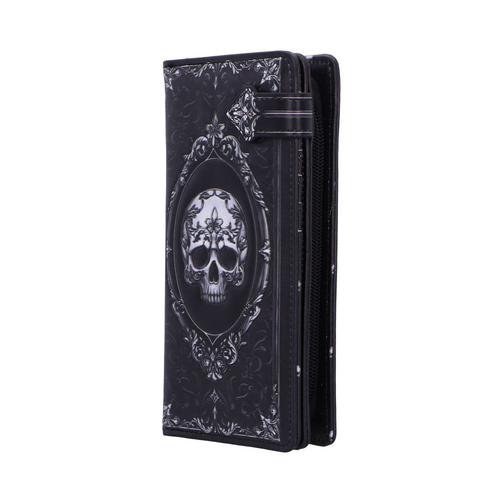 Baroque Skull Embossed Purse 18.5cm