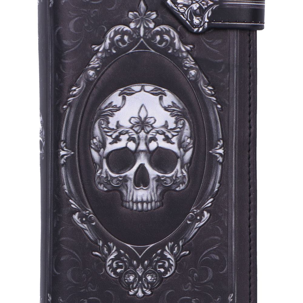 Baroque Skull Embossed Purse 18.5cm