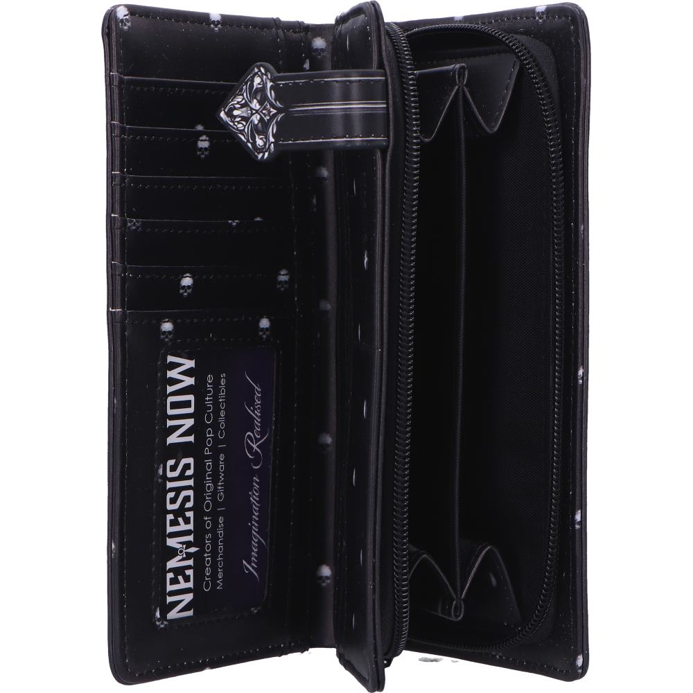 Baroque Skull Embossed Purse 18.5cm