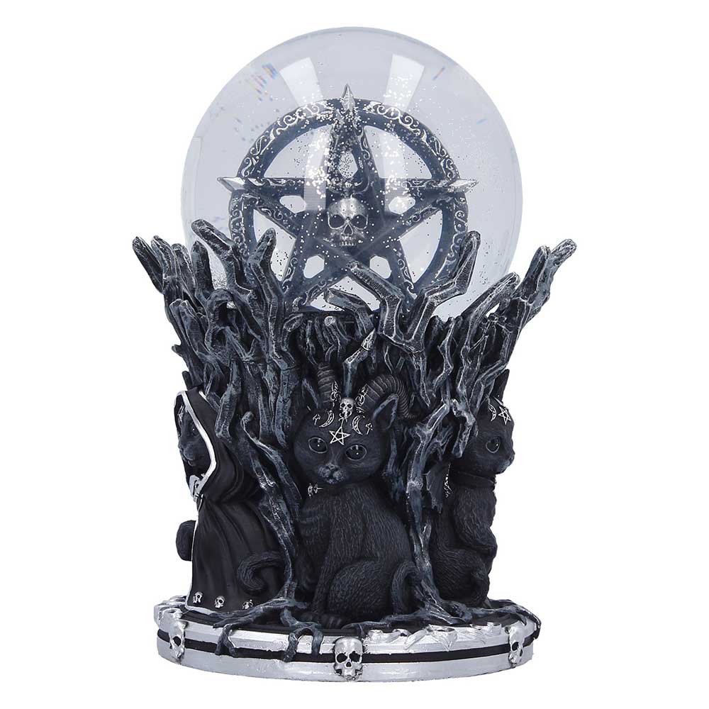 Alternative gothic snow globe display