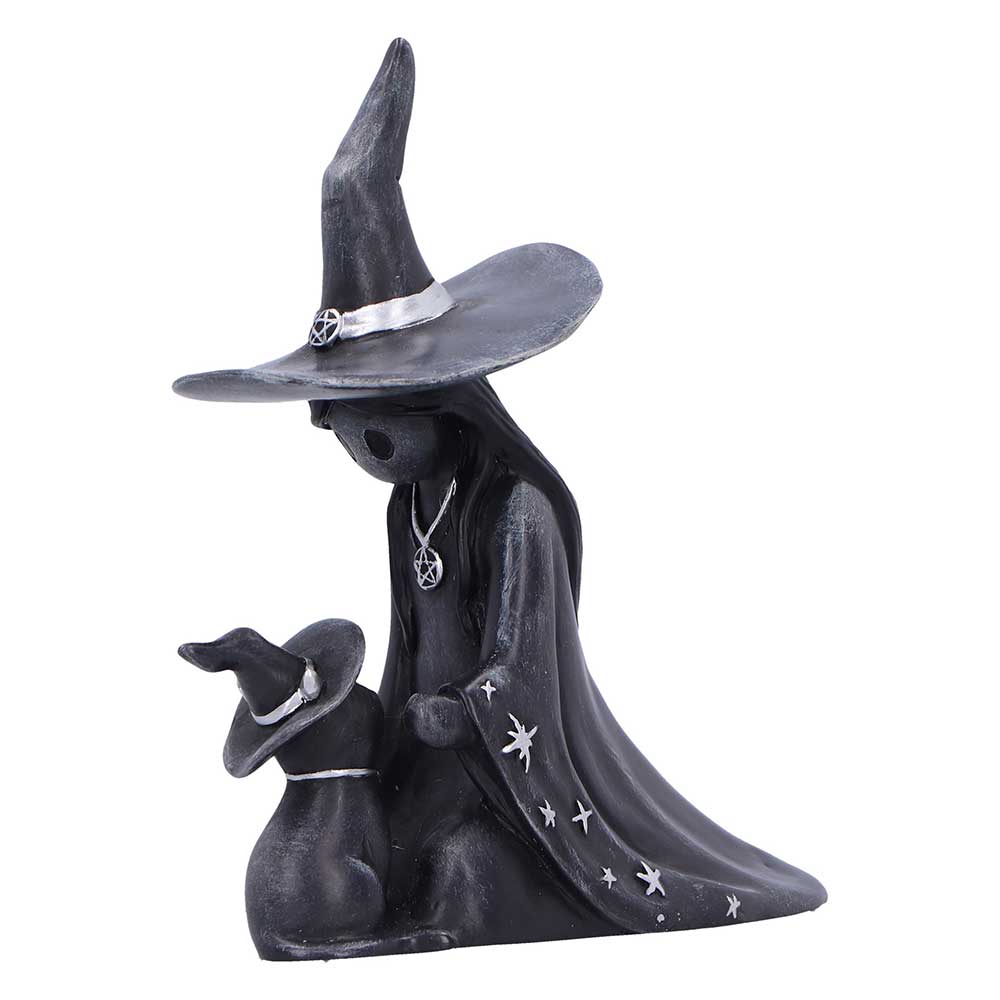 Nemesis Now Little Souls Twilight witch figurine with cat