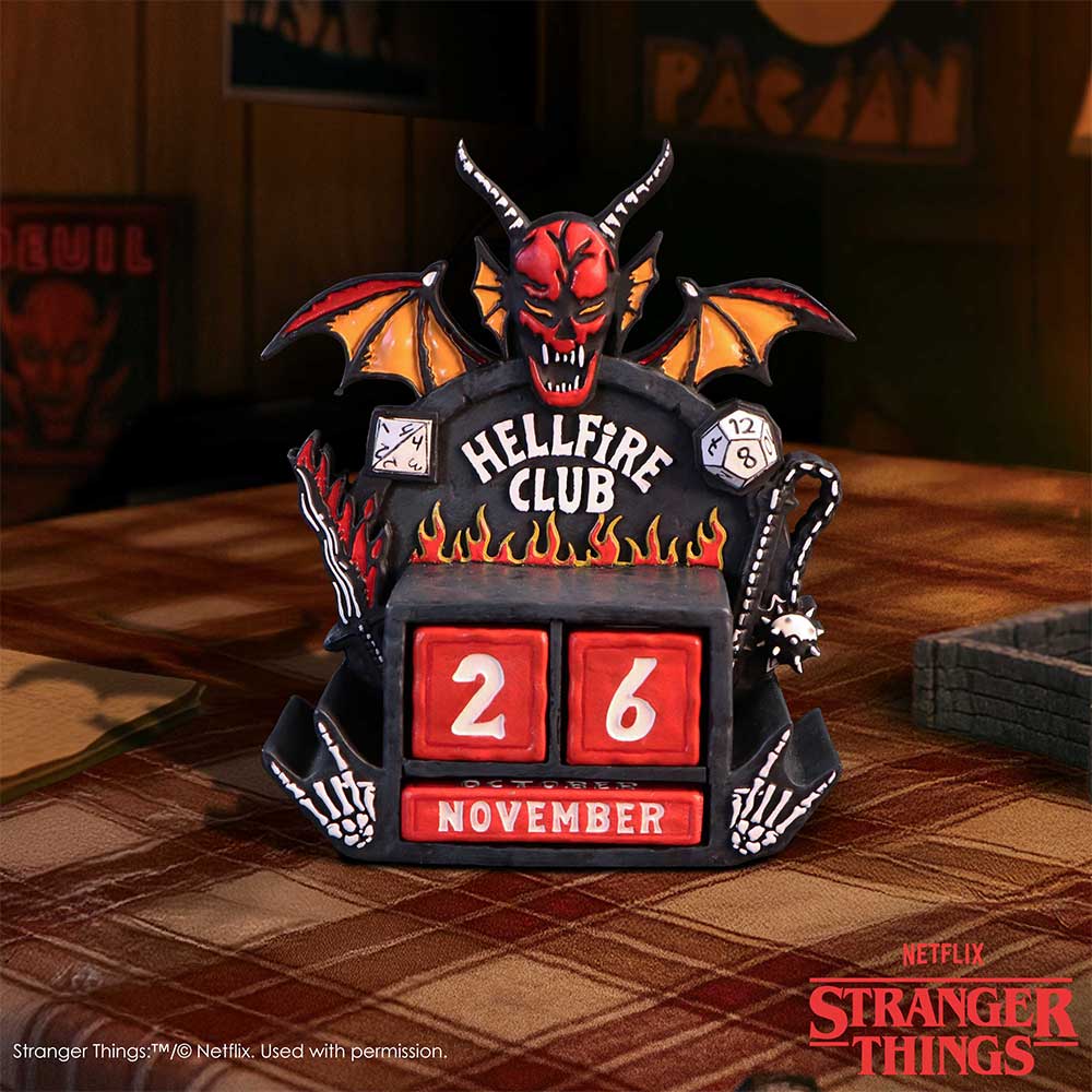 Stranger Things Hellfire Club perpetual calendar