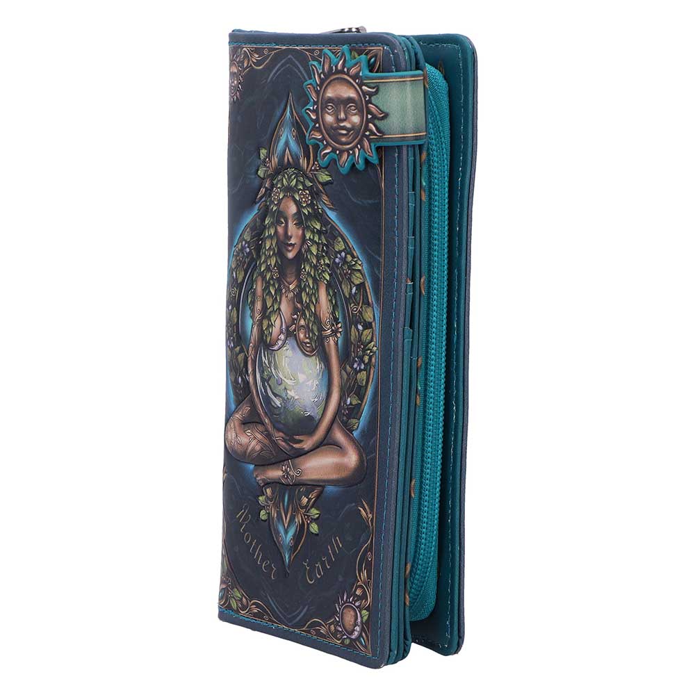 Mother Earth embossed purse