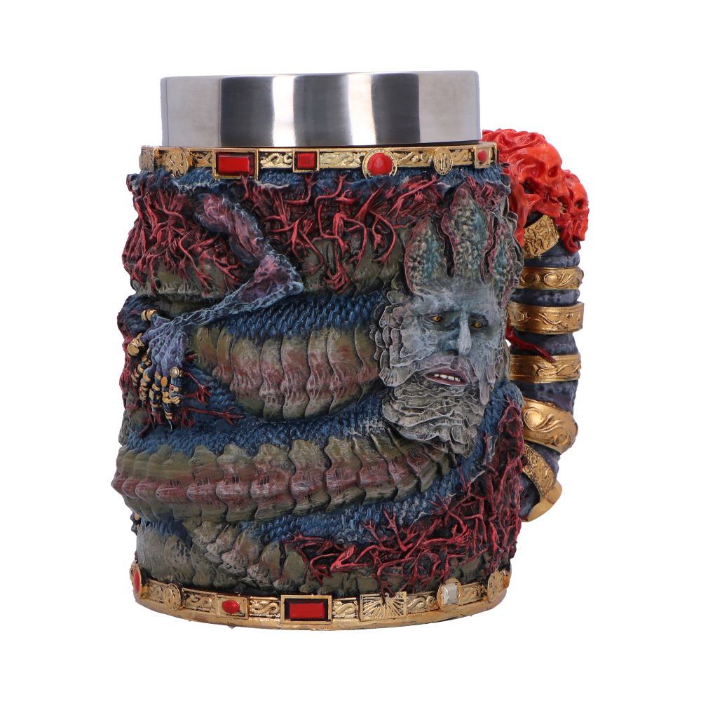 Back view of Elden Ring Rykard tankard showing serpent detail