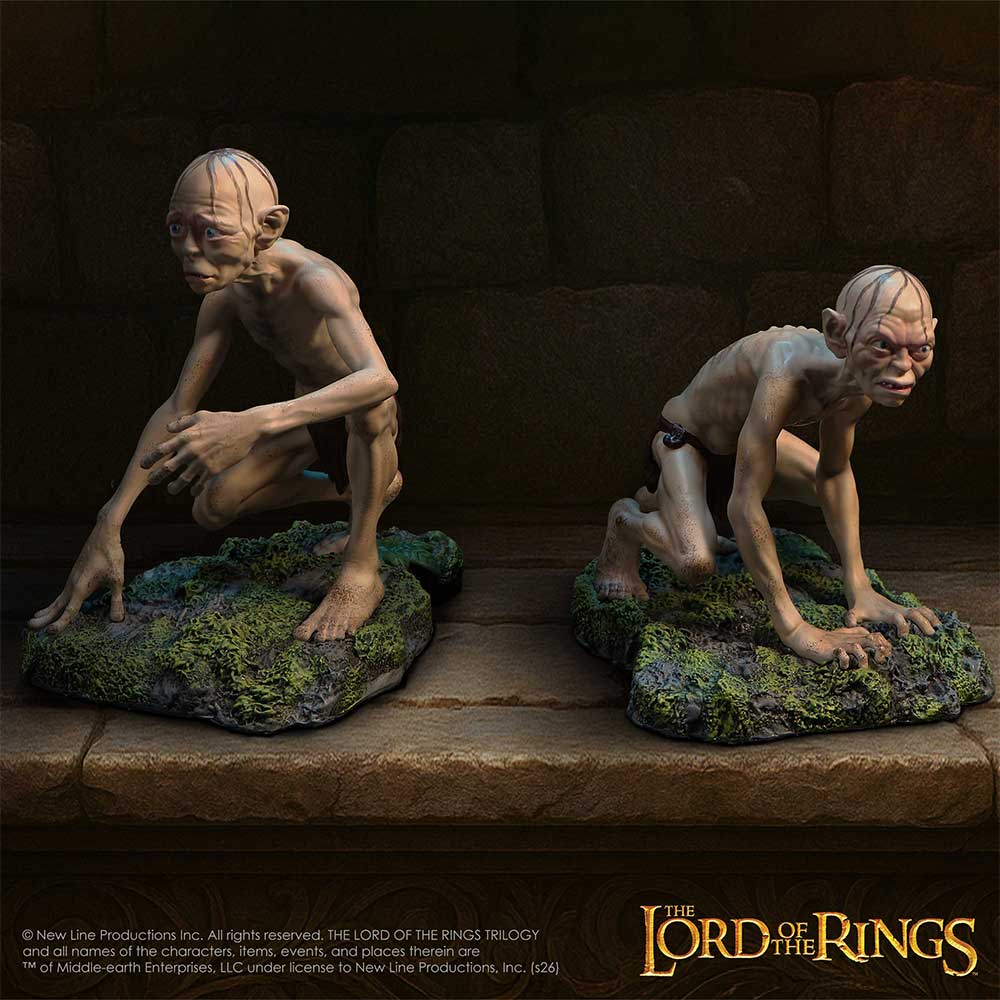 Detailed Lord of the Rings Gollum and Sméagol display