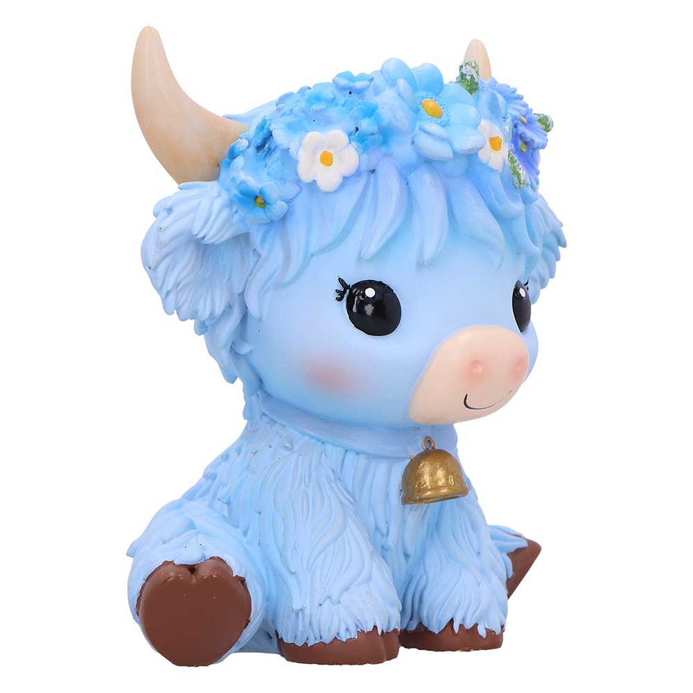 Quirky blue cow home decor