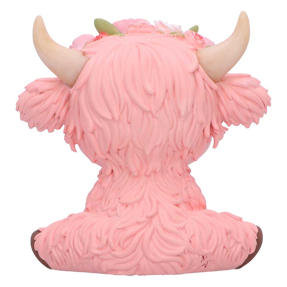 Colourful cow home decor figurine