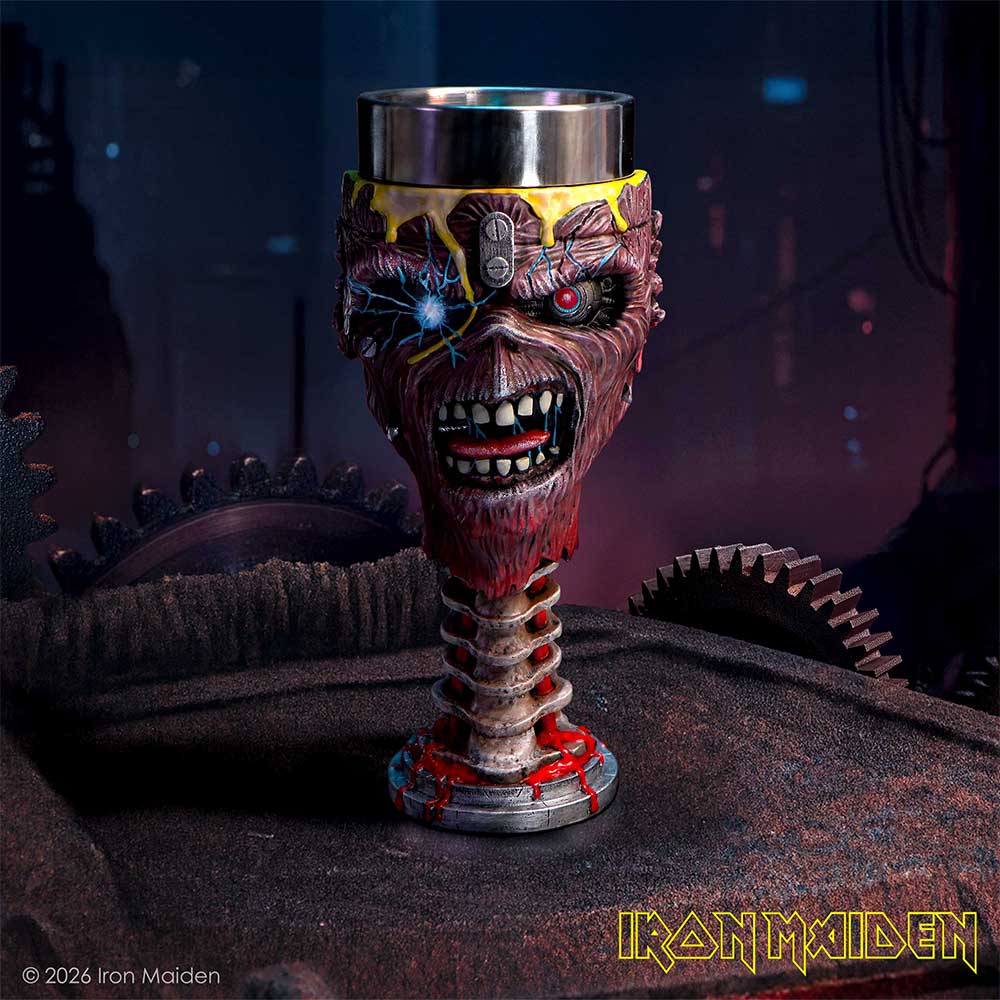 Iron Maiden Can I Play With Madness goblet display