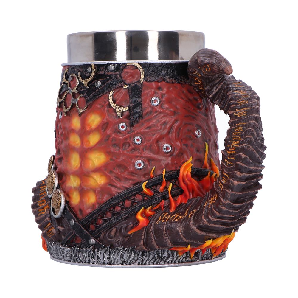 Karlach tankard with horn handle detail