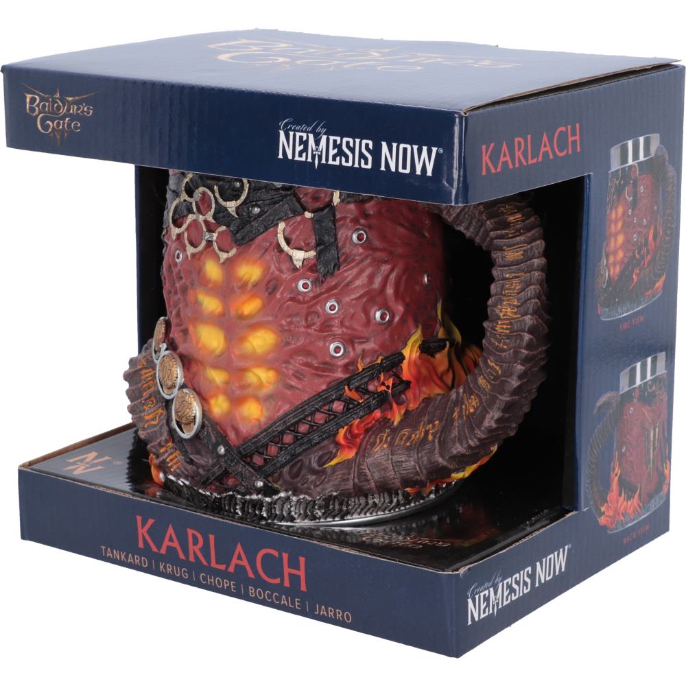 Karlach tankard in protective packaging