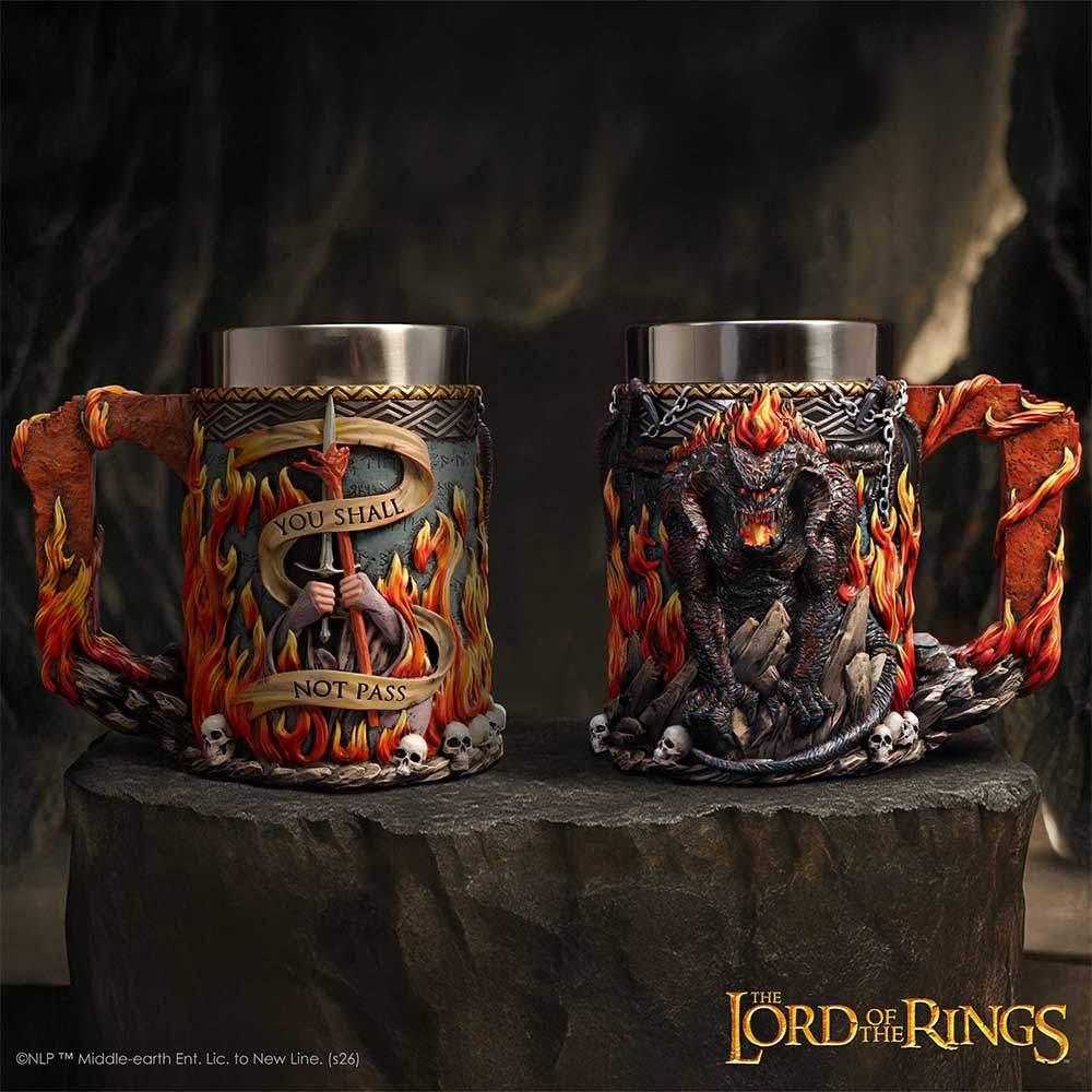 Balrog tankard front and back view