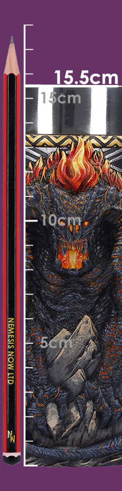 Balrog tankard showing size scale and full design