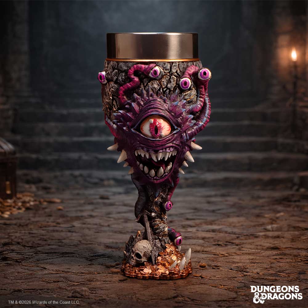 Official Dungeons & Dragons goblet with Beholder detail
