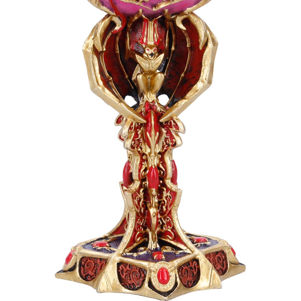 Close-up of the base of Astarion inspired goblet detail
