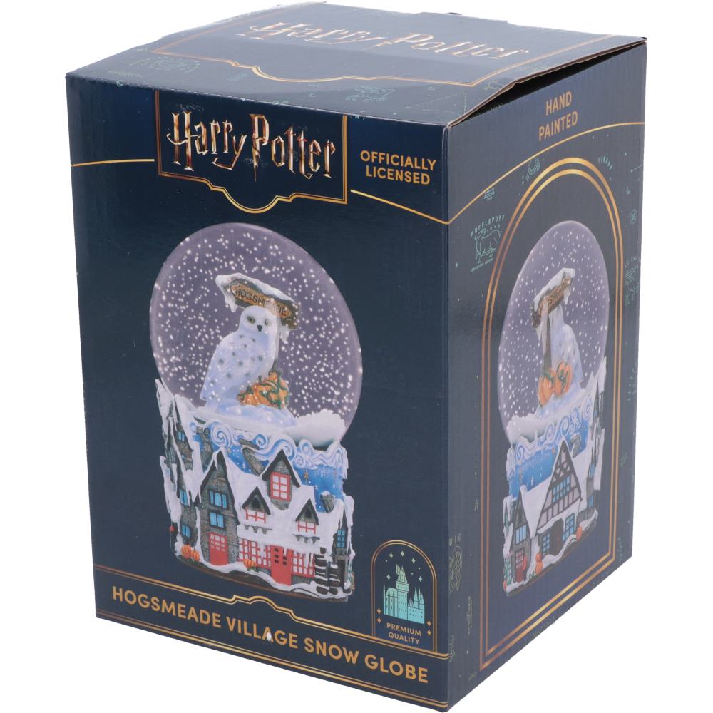 Boxed Hogsmeade Village Snow Globe with Harry Potter branding