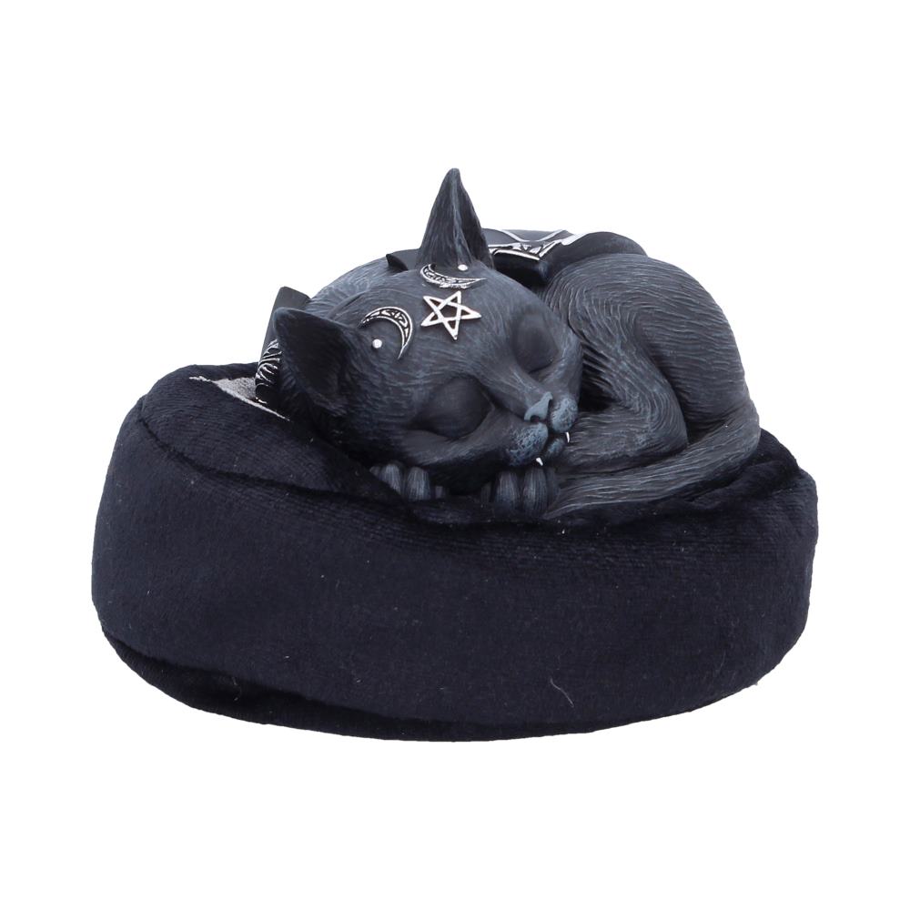 Sleeping Malpuss vampire figurine with bat wings
