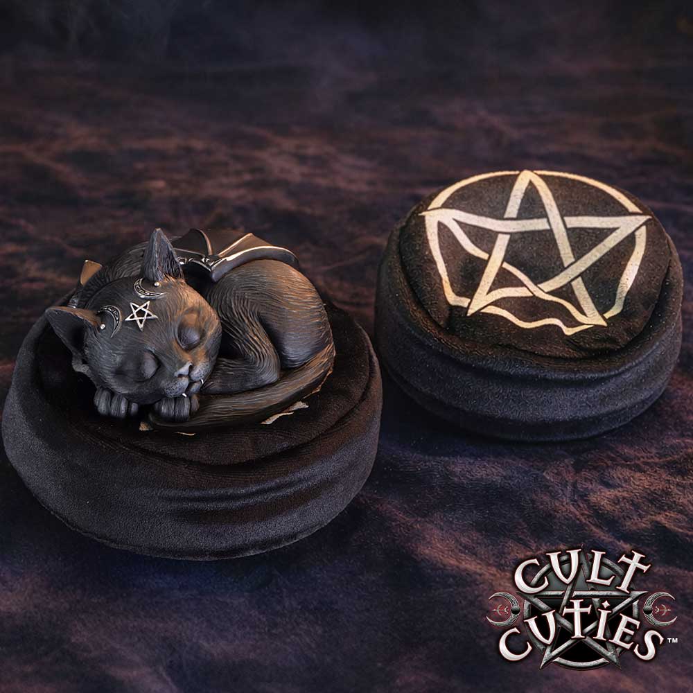 Cute vampire figurine with silver detailing