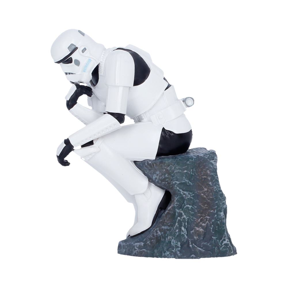 Sci-fi figurine side view showing Stormtrooper armour