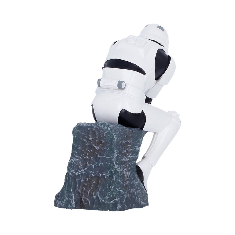 Back view of Stormtrooper The Overthinker figurine showing armour detail