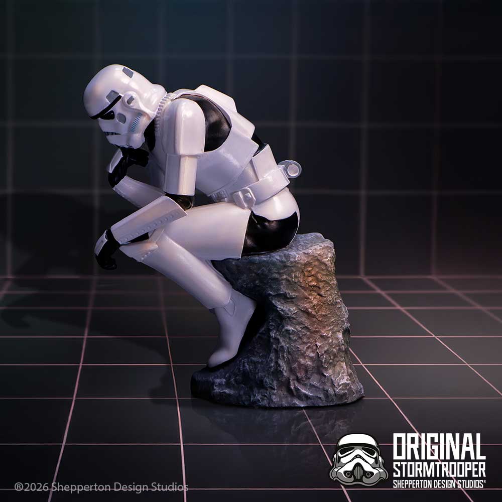 Funny Stormtrooper figurine for desk or display