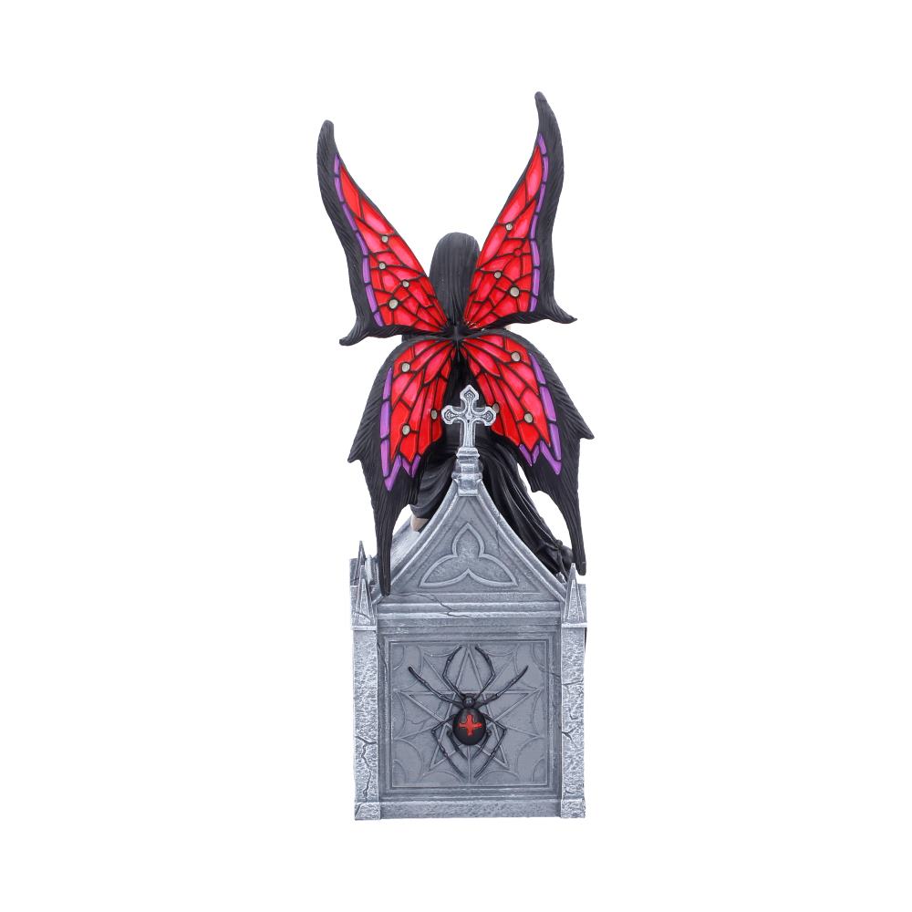 Back view of Aracnafaria Box by Anne Stokes showing wings detail