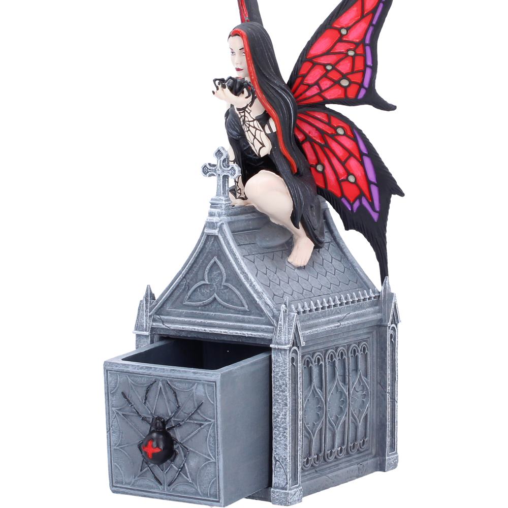 Hidden compartment inside Aracnafaria trinket box