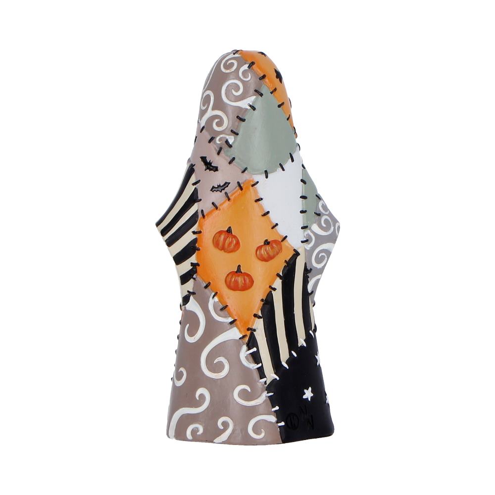 Rear view of Boo-Who? Patch showing colourful patchwork Halloween design