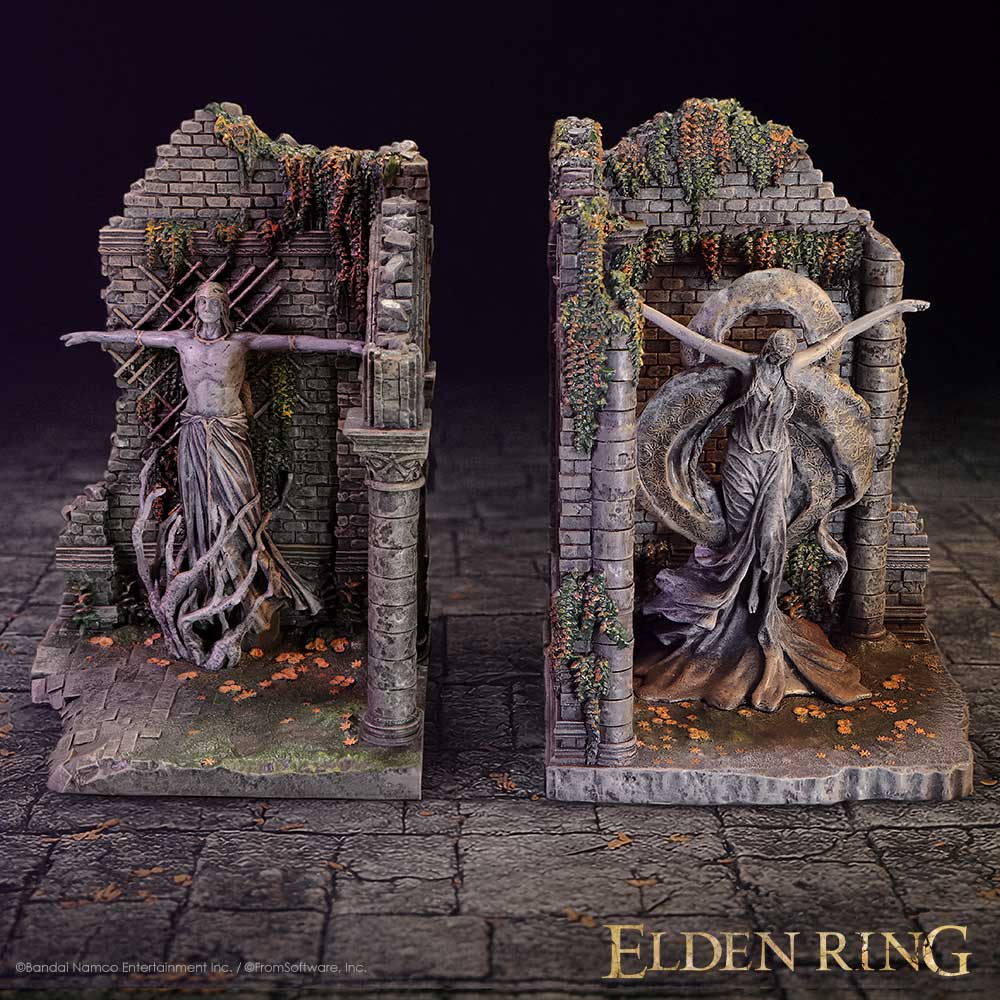 Hand-painted Elden Ring collectible bookends
