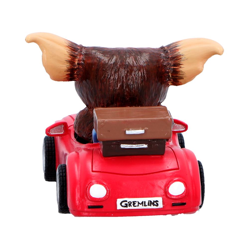 Back view of Gremlins Gizmo Joy Ride figurine showing red car detail