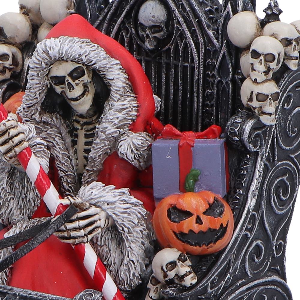 Gothic hand-painted Silent Nightmares collectible Christmas sleigh ornament