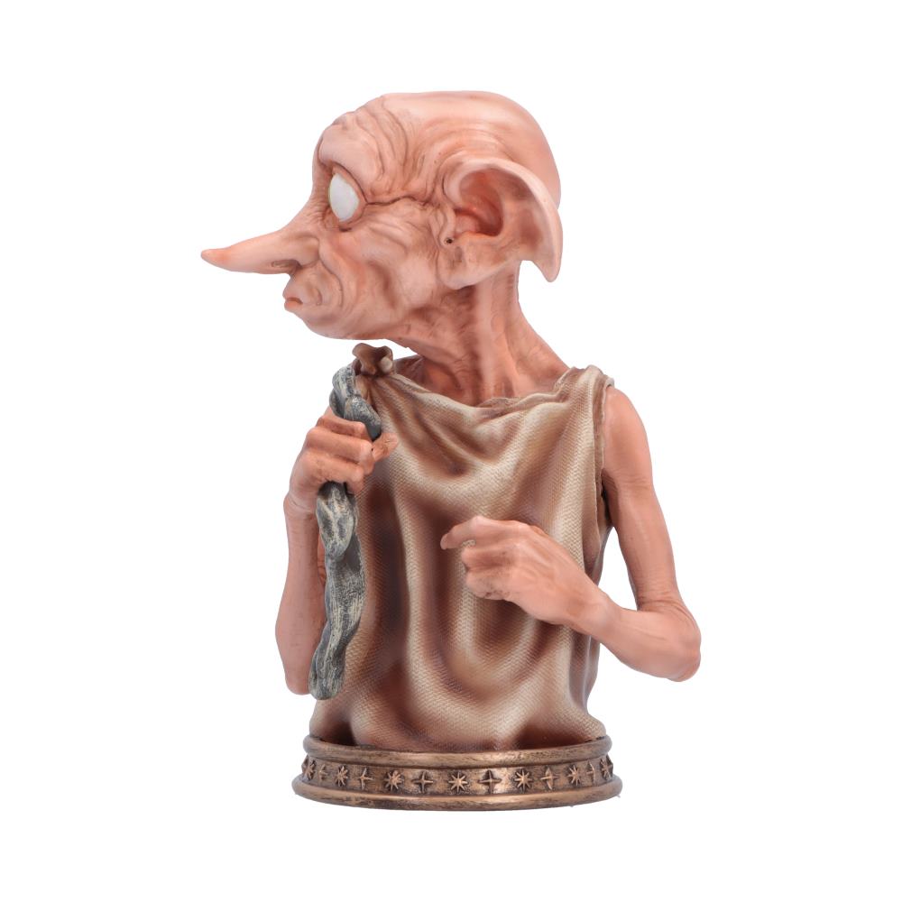 Side view of the 14.6cm Harry Potter Dobby Bust by Nemesis Now