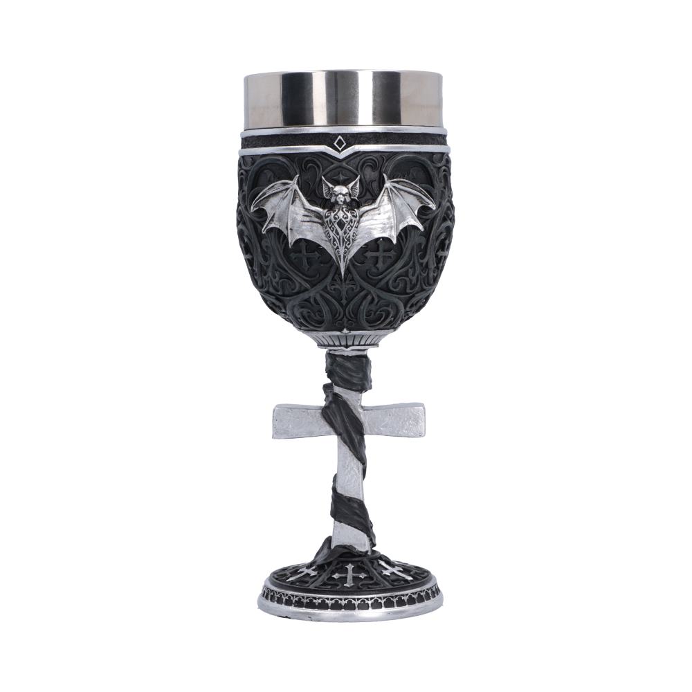 Ozzy Osbourne goblet with silver bat detail