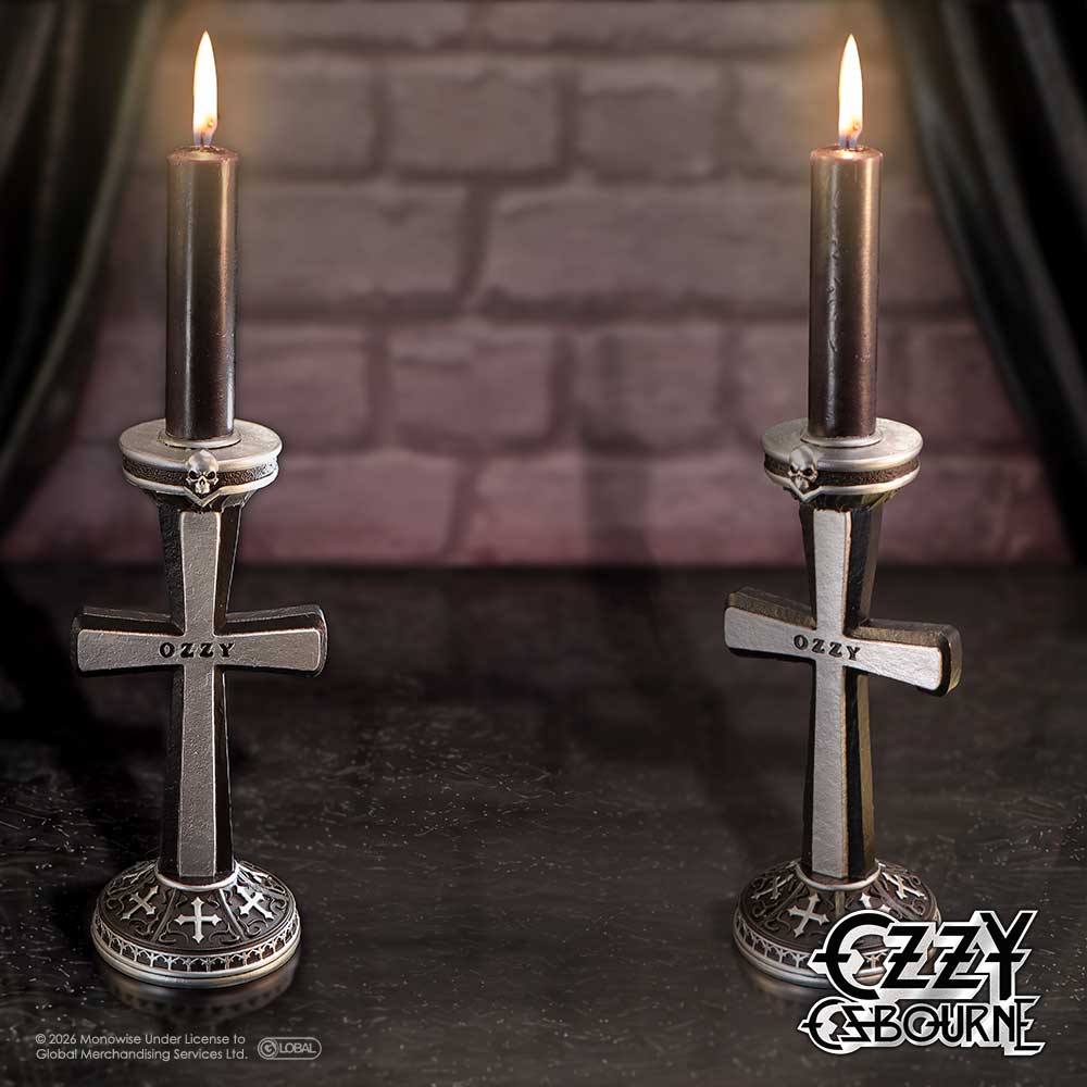 Gothic heavy metal candle holder