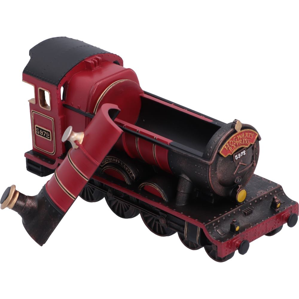 Hidden compartment inside Harry Potter Hogwarts Express keepsake box with removable top section of Hogwarts Express collectible box