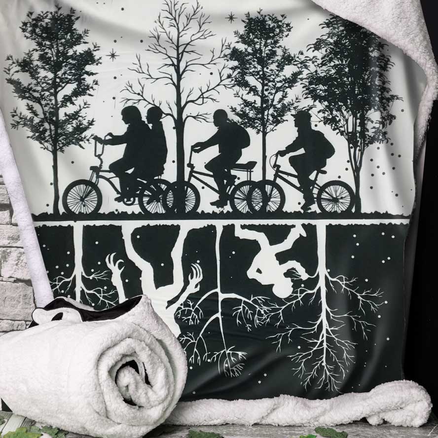 Official Stranger Things Upside Down throw blanket