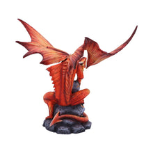Load image into Gallery viewer, Adult Fire Dragon by Anne Stokes 24.5cm
