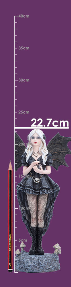 Gothic fairy figurine showing full design and size detail