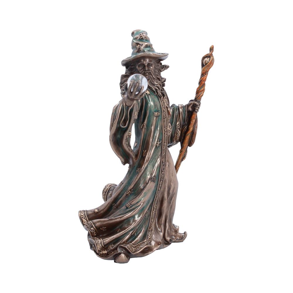 Fantasy wizard with crystal ball