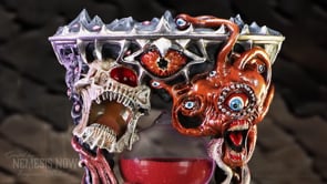 Dungeons & Dragons Beholder Sand Timer video showing detail and red sand timer
