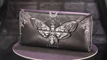 Load and play video in Gallery viewer, Death’s Head Moth Embossed Purse 18.5cm

