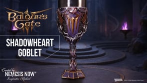 Baldur’s Gate 3 Shadowheart goblet video showing detail and finish