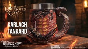 Baldur’s Gate 3 Karlach tankard video showing detail and horn handle