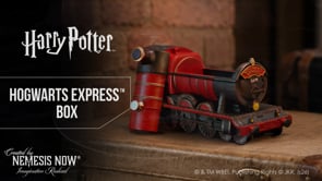 Harry Potter Hogwarts Express 8.9cm Nemesis Now collectible box with hand-painted black and red train, gold accents and hidden storage compartment