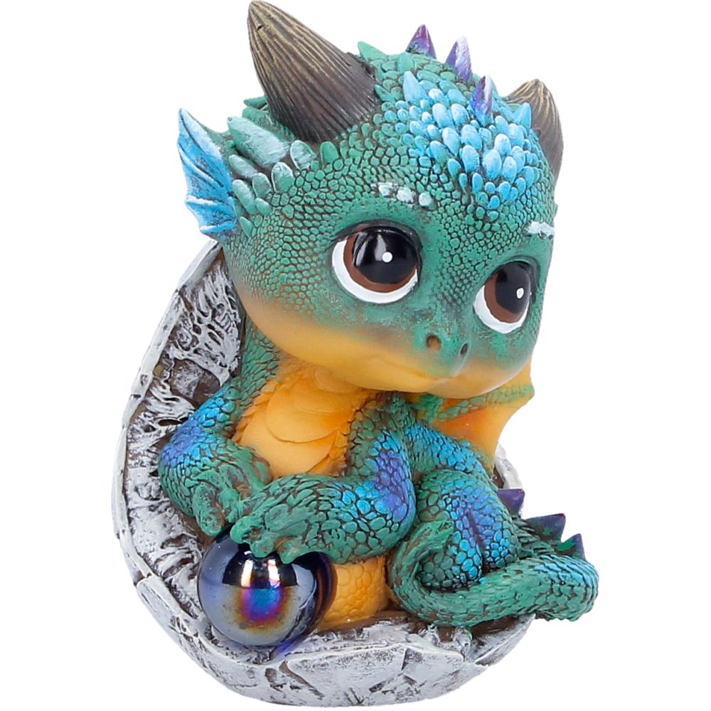 Hand-painted dragon figurine with vibrant colours