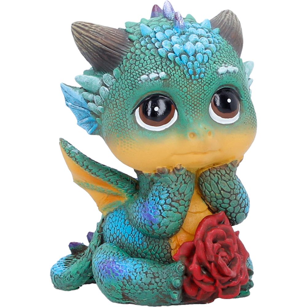 Hand-painted dragon figurine with vibrant colours